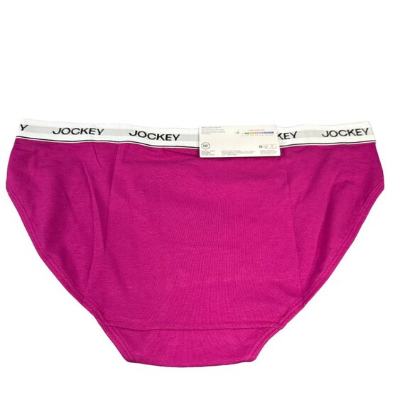 Jockey Women's Size  XL Panty Bikini Essentials Pink New With Tags - Picture 2 of 10
